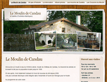 Tablet Screenshot of moulin-de-candau.com